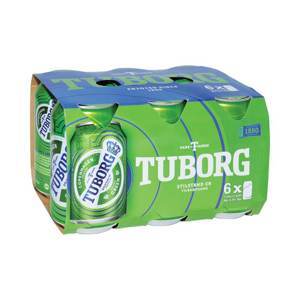 6 lon bia Tuborg 330ml