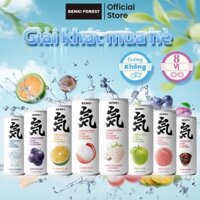 6 Lon GENKI FOREST Nước Ngọt Có Gas thùng Soda Soft đồ uống Không đường 8 hương vị 330ml