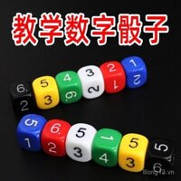 6 mặt xúc xắc kỹ thuật số, trò chơi trẻ em, phụ kiện giáo dục mẫu giáo, xúc xắc lớn, đồ chơi giáo dục