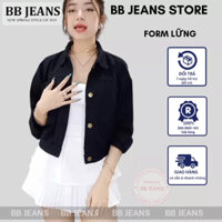 [6 màu] Áo khoác nữ chất kaki form lững croptop 48cm sành điệu size 39-58kg cao dưới 1.60m BB Jeans