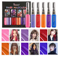 6 Màu / bộ Thuốc Nhuộm Màu Tóc Một Lần Có Thể Giặt Được Thuốc Nhuộm Tóc Một Lần Bút Chì Tạm Thời DIY Màu Tóc Mascara Không Độc Hại
