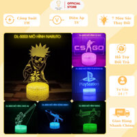 6 Mẫu - Đèn LED Energy Green Lighting Mô Hình Naruto Và Vũ Khí DL-5003 - 7 Màu Sắc Thay Đổi - Có Khiển