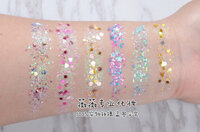 6 màu Phân Cực Đặc Biệt Sequin Eye Shadow Lolita Elf Trẻ Em Long Lanh Gel Kem Không Keo Dán