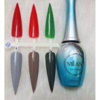 6 màu sơn gel móng nail milan cao cấp