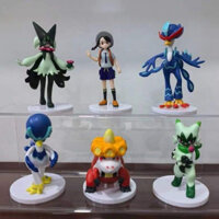 6 Mô hình Pokemon Bánh ngọt Đồ trang trí Búp bê Trẻ em Đồ chơi Số liệu Búp bê Quà tặng Con trai