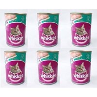6 pate whiskas vị cá ngừ lon 400gr