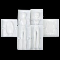 6 pcs 3d Pieces of woman body figure Cake mold fondant art sugar decoration