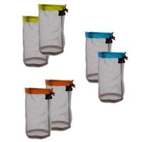 6 Pcs  Light Mesh Stuff Sack Storage Bag Sleeping for Tavel Camping