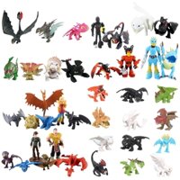 6 Phong Cách 8 Cái / 12 Cái / bộ Anime How To Train Your Dragon Hình Hiccup Light Fury Night Fury Cloudjumper Toothless Q Phiên Bản Mini PVC Nhân Vật Hành Động Mô Hình Đồ Chơi Búp Bê