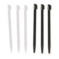 6 Piece Slot in Touch Stylus Pen Replacement for Nintendo 2DS BlackWhite