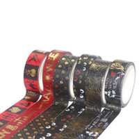 6 Rolls Solid Color DIY Creative Masking Tape Christmas Gift Decoration Label Package Seal Paper Stickers