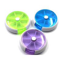 6 Slots Round Storage Tool Box Screw Nut Colorful Box Case