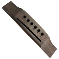 6 String Rosewood Saddle Thru Guitar Bridge for Steel String Acoustic Guitar