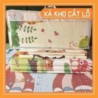 6 Thảm xốp cho bé gấp gọn, tấm lót trải sàn 2 mặt chống thấm chống trơn hàn quốc phủ silicon 1m8 2m
