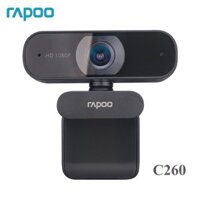 [6 tháng như câu hỏi có thể thay đổi] Rapoo C260 Webcam HD 1080P có USB có micrô Camera xoay để phát sóng trực tiếp Hội nghị gọi Video