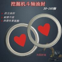 6 Vòng đệm dầu trục gầu máy xúc, vòng đệm mỡ, vòng đệm bụi, đầu thanh kéo chống mài mòn, tay áo bên trong, vòng đệm mỡ gầu