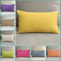 60 * 80 50 * 70 vỏ gối màu rắn ngô nhung sofa eo gối ghế hình chữ nhật tựa lưng ghế đệm trường hợp đầu giường vỏ gối trang trí nội thất phòng khách