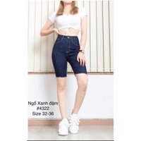 [60-85kg] Quần Jean Ngố Nữ Hàng Co Giãn Mạnh Mẫu Trơn Tua Lai
