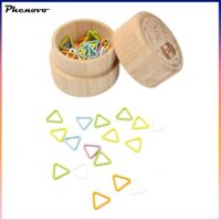 60 Chiếc Đan Khâu Bút Đánh Dấu Có Hộp Bảo Quản Điểm Tam Giác Hỗn Hợp Màu Dụng Cụ Đan Nhẫn Bút Đánh Dấu Bảo Vệ Tiếp Liệu