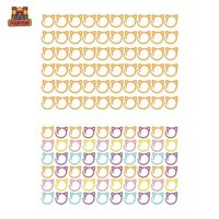 60 Chiếc Móc Khâu Bút Đánh Dấu Hợp Kim Kẽm Dụng Cụ May Di Động Handmade Nhẫn Móc Kẹp Dệt Đan Móc Cung Cấp