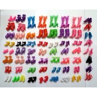 60 Đôi / bộ Giày Búp Bê Thời Trang Cho Búp Bê Barbie Trang Phục Đầm Cho Đồ Chơi Bé Gái