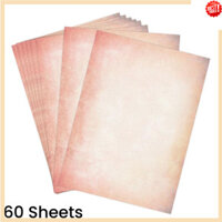 60 Tờ Giấy In Cổ Điển A4 Giấy Chữ Hai Mặt Cho Lời Mời Và Chữ Cái DIY Sổ Tay Trang Trí Giấy Viết