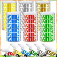 600 Gói Vòng Tay Giấy VIP Dây Đeo Tay VIP Chống Thấm Nước Vòng Tay VIP Dây Đeo Tay Màu Neon Đa Dạng Cho Sự Kiện youyilu