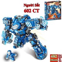 [602 Mảnh] BỘ ĐỒ CHƠI XẾP HÌNH Mô Hình Robot Người Sắt, Lắp Ráp Mô Hình Iron man, ROBOT Hulkbuster