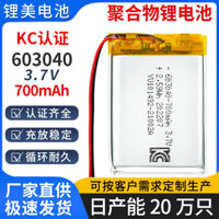 603040 Ắc quy lithium polymer 700mAh 3.7V, thiết bị báo động, loa, pin đồ chơi kho báu thanh toán