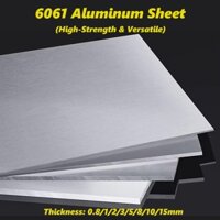 6061 Hợp Kim Nhôm Vuông Tấm Phẳng 6061 Tấm Nhôm DIY Khung Tấm Kim Loại Độ Dày 0.8 / 1 / 2 / 3 / 4 / 5 / 8 / 10 / 15mm 100 * 100 200 * 200 300