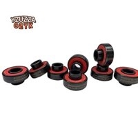 608 Vòng bi gốm đen lai cho ván trượt nội tuyến hoặc ván trượt xe tay ga Longboard (Gói 8)