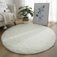 60cm / 80 / 100 / Thảm Tròn Lông Tơ Khu Vực Vòng Tròn Thảm Cho Phòng Khách Trang Trí Phòng Ngủ Thảm Lót Sàn Chống Trơn Trượt Thảm Phòng Ngủ Thảm Phòng Khách