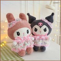 60cm Sanrio Kuromi Giai Điệu Sang Trọng Búp Bê Quà Tặng Cho Bé Gái Ném Gối Hoa Đầm Nơ Thắt Nhồi Bông Đồ Chơi Cho Trẻ Em