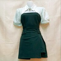 [<60kg] Set thiết kế bộ giả đầm có kèm quần, xẻ tà, khoét ngực, cổ sơ mi