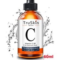 60ml - TruSkin Vitamin C Serum dưỡng da mặt với Hyaluronic Acid, Vitamin E (Chính Hãng - HSD: 12/2020)
