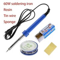 60w 220V Điện Hàn Hàn Hàn Sắt Dụng Cụ Bút Chì Súng EU Cắm Nhựa Thiếc Dây Xốp