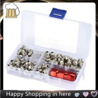 61 Cái / bộ Mỡ Lắp Gói M6 / M8 / M10 Núm Vú Kim Loại Cơ Bôi Trơn Một Phần Mỡ Núm Vú Lắp Bộ Dụng Cụ Phân Loại