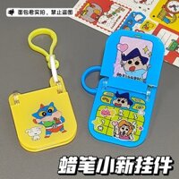 [6114 Yêu thích] Móc khóa điện thoại gập Crayon Shin-chan chất lượng cao phong cách Ins, mặt dây chuyền cặp đôi, túi bạn bè thân thiết 4CYA