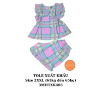 61kg đến 65kg - TOLE XUẤT KHẨU tay cánh tiên quần đùi - 3MHTXK405 - size 2XXL - 171k