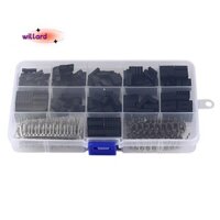 620 Cái Đầu Nối 2.54mm, Bộ Đầu Cắm Dây Cáp Pin Đầu Nhà Ở, Chân Uốn Nam + Đầu Nối Pin Nữ