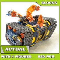 620 Chiếc Nexo Knights Axl Cán Xe Tăng Hạ Drawbridge Jestroyer Critter Trapper 10819 Khối Xây Dựng Đồ Chơi Tương Thích Với 72006 Mô Hình Gạch