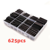 625pcs Black Boxed Heat Shrinktubing 2:1 Electronic DIY Kit Insulated Polyolefin Sheathed Shrink Tubing Cables And Cable