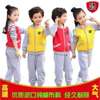 63 Trang Phục Vườn Trẻ Xuân Thu Trang Phục Giáo Viên Tiểu Học Màu Vàng Đồng Phục Trẻ Em Nam Nữ L