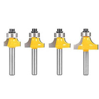 6.35mm Shank Router Bits Set Corner Round Over High quality Alloy Corner RoundingMilling Cutter With Bearing For Wood