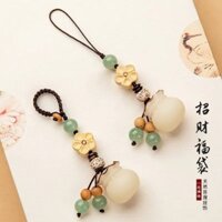 637 Bộ sưu tập người Sáng tạo Handmade Bodhi Túi may mắn Dây chuyền điện thoại di động Mặt dây chuyền Cặp đôi Móc khóa ô tô cao cấp Túi may mắn Túi treo quà tặng 25.1.1
