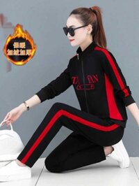 64 Bộ Đồ Thể Thao Thoải Mái Và Dày Hơn Dành Cho Nữ Mùa Thu Đông 2025, Bộ Đồ Thể Thao Cotton Mới