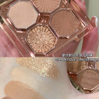 [6408 Mua lại] Bộ đếm chính hãng Phấn mắt phong cách mới Ngọc trai Matte Diamond Nhấp nháy Sequins Bảng phấn mắt đá quý bốn màu Phong cách ảnh hưởng sinh viên 3.26