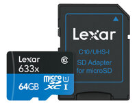 64GB  633x SDXC Micro Memory Card