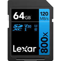 64GB High-Performance 800x UHS-I SDXC Memory Card