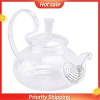 650ml Tay Cầm Cao Hoa Cà Phê Thủy Tinh Trà Ấm Trà Thủy Tinh Nở Có Dụng Cụ Lọc